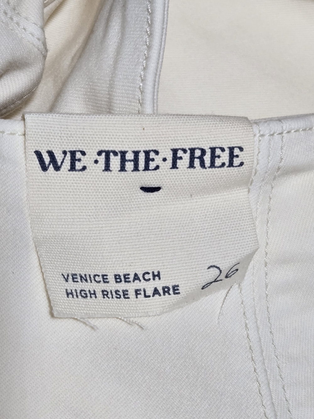 We The Free Ivory High-Rise Flare Jeans - Picture 9 of 9